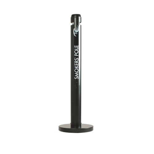 Rubbermaid Smokers' Pole, Black